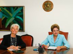 Dilma e diretora do FMI discutem aproximação entre Mercosul e União Europeia
