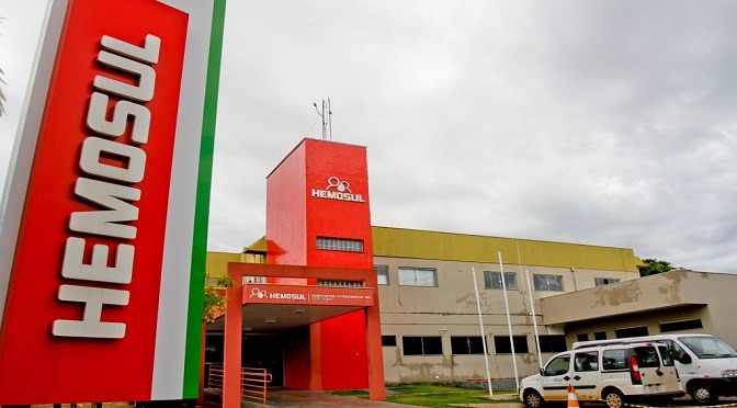 Coronavírus faz diminuir doação de sangue no Hemosul