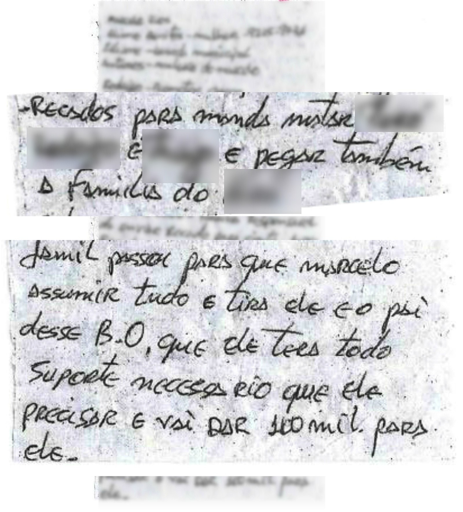 Com recado em papel higiênico chefe de milícia deu ordem para matar promotores e delegado