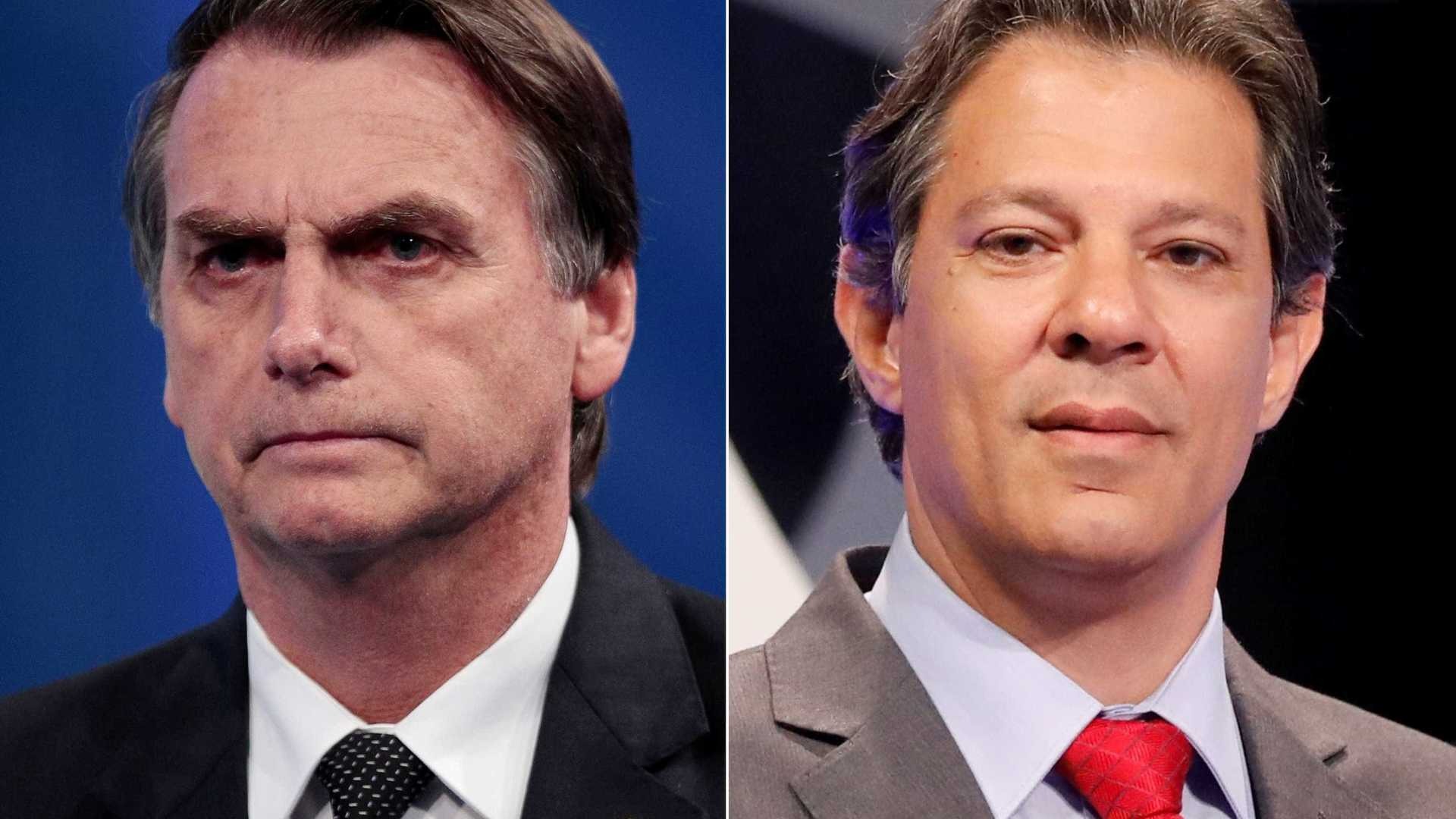Bolsonaro e Haddad se enfrentarão no segundo turno Reuters