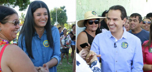 Rose e Marquinhos percorrem bairros em busca de votos - Foto: Divulgação