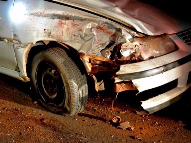 Jovem é atropelado e arremessado sobre veículo na MS 376 Foto: Ribero Júnior / SiligaNews