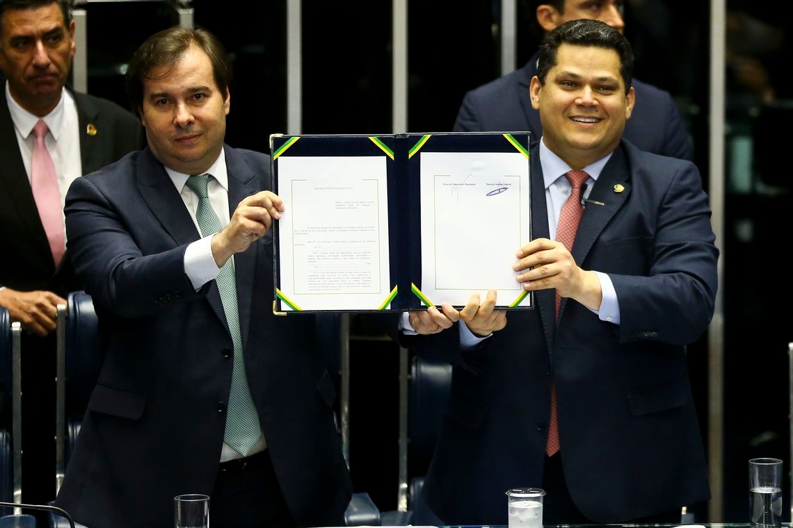 Parlamentares comemoram promulgação da Reforma da Previdência Marcelo Camargo/Agência Brasil