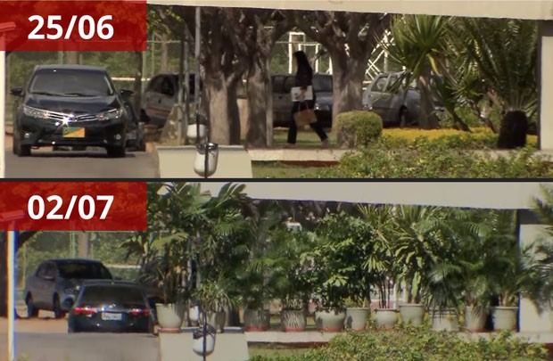 Presidência faz 'corredor verde' no Jaburu para esconder visitantes Presidência faz 'corredor verde' no Jaburu para esconder visitantes