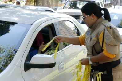 Encerramento do Maio Amarelo promete abordar mil pessoas em frente a Agetran Foto:Azarias F. Nascimento