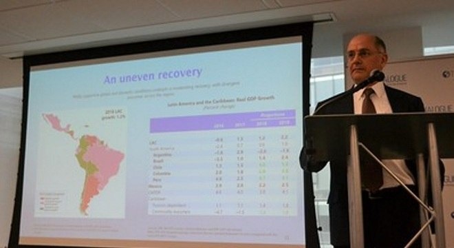 FMI vê aceleração da economia a partir do último trimestre no Brasil O chefe de divisão de estudos regionais do FMI, Jorge Roldos
Inter-American Dialogue/Divulgação