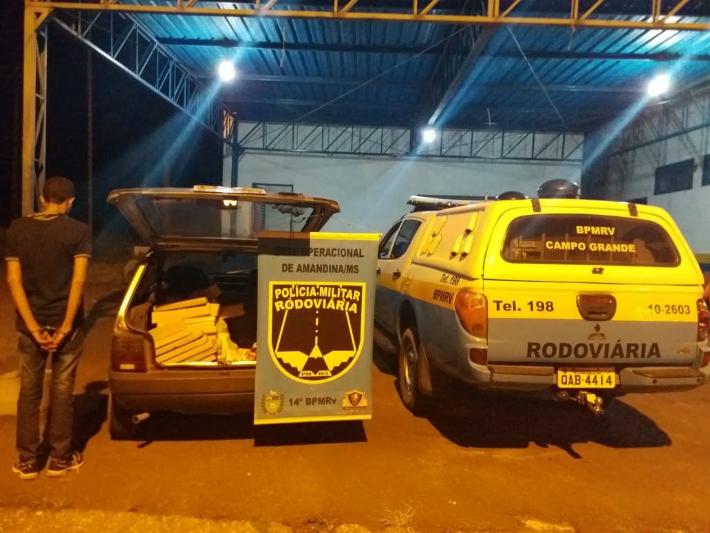 PMR prende rapaz por tráfico de drogas na MS 276