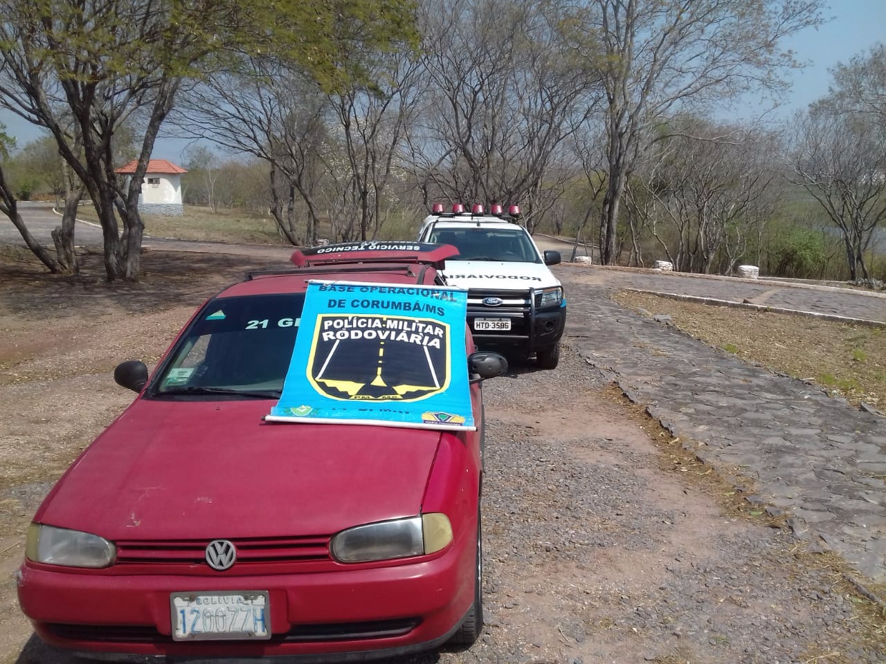 Polícia recupera veículo roubado em SP há 20 anos e prende casal na MS-428 Divulgação