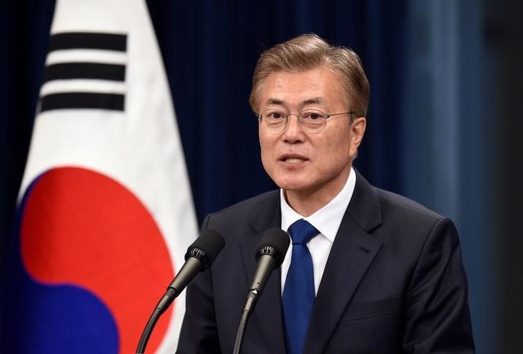 Coreia do Sul acusa Japão de violar lei internacional Presidente da Coreia do Sul, Moon Jae-In - Foto: Jung Yeon-Je/Reuters