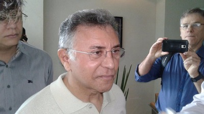 Juiz aposentado Odilon de Oliveira, durante convenção do PDT que aconteceu hoje - Foto: Bruno Henrique/Correio do Estado