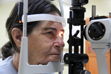 Foto:Marlon Ganassin
Exames oftalmológicos realizados na Ação Municipal atenderam 125 pessoas 