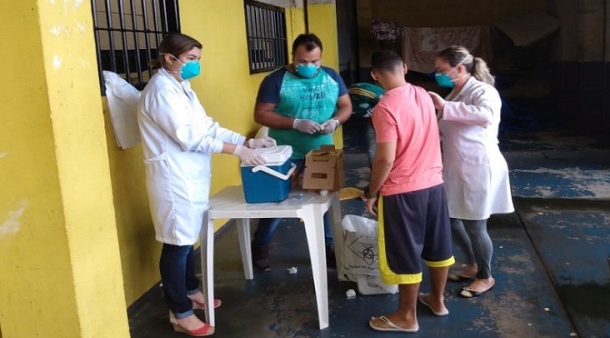 Mais de 12 mil reeducandos e servidores participaram da campanha de vacinação contra gripe em MS