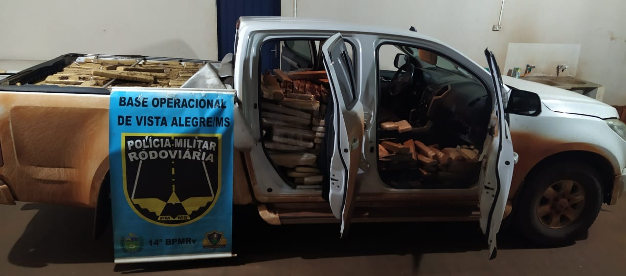 PMR apreende mais de uma tonelada de drogas na MS-166 PMR apreende mais de uma tonelada de drogas na MS-166