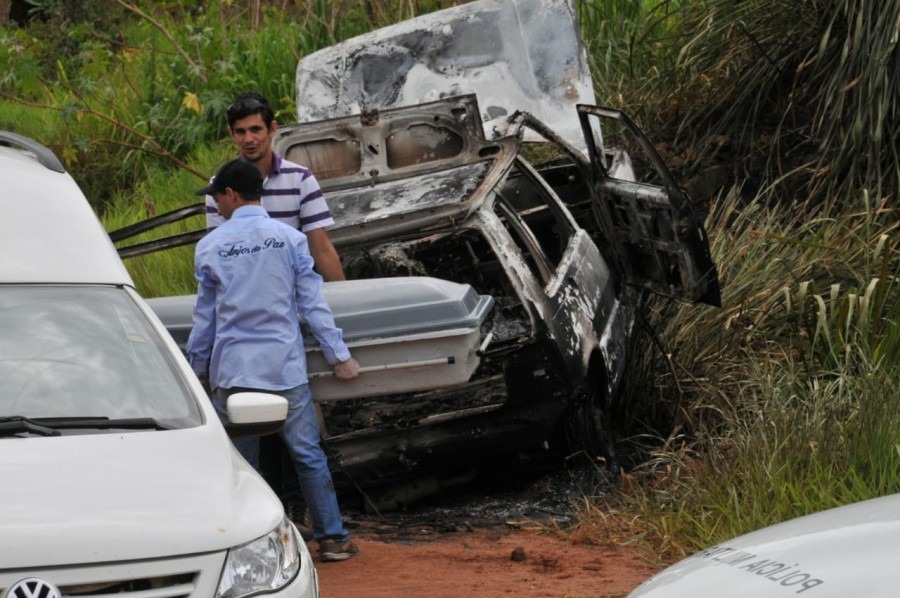 Dois suspeitos da morte do homem carbonizado foram presos Valdenir Rezende