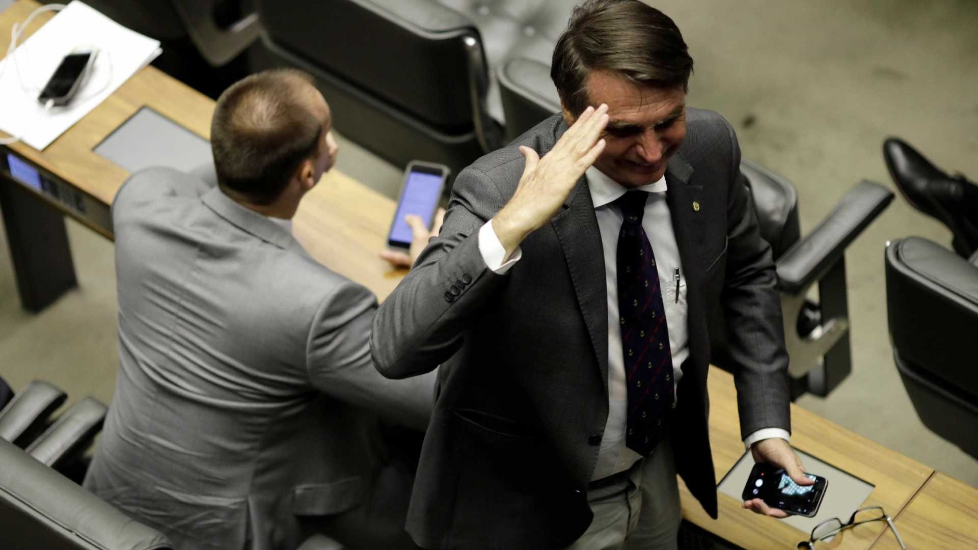 Deputado Jair Bolsonaro anuncia filiação ao PSL Ueslei Marcelino / Reuters