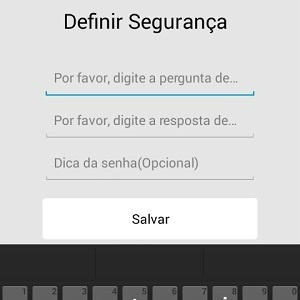 2.
Também será preciso criar uma pergunta de segurança. Ela servirá para, caso você esqueça a senha, a criação de uma nova. Coloque a pergunta e a resposta e depois clique em 