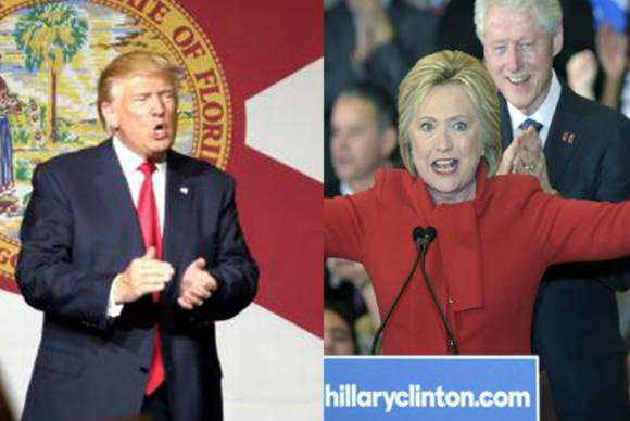 O eleitor norte-americano escolherá entre Donald Trump e Hillary Clinton o 45º presidente dos EUA Agência Lusa
