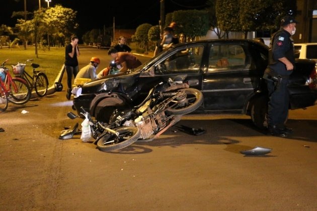 Motociclista morre em acidente na pirmeira noite de toque de recolher em Sidrolândia Motorista causador esta embriagado. Vanderi Tomé/ Região News