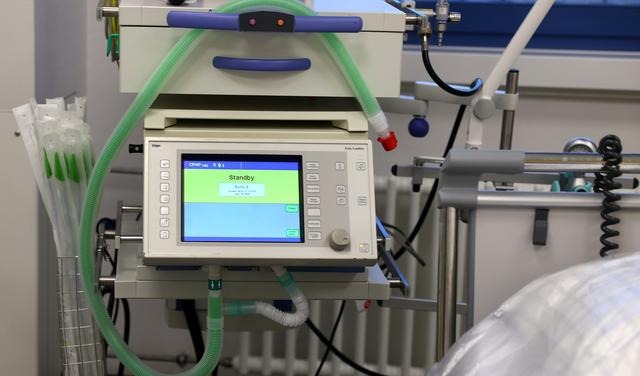 Respirador mecânico. Reprodução