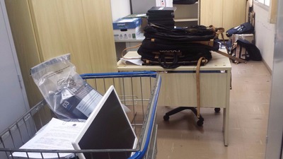 Apreensões da última fase ocupavam parte de uma das salas da Superintendência da PF - Foto: Divulgação/PF