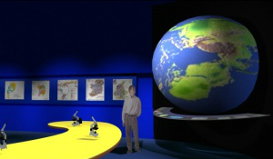 Museu virtual contará a evolução do mundo por meio de telões 3D (Imagem: Divulgação/Assessoria)
