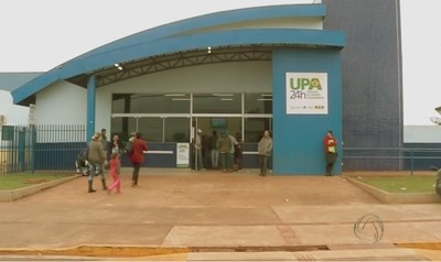 UPA de Dourados onde gestante foi internada após ser obrigada pelo marido a engolir mais de 50 comprimidos (Foto: Reprodução/TV Morena)
