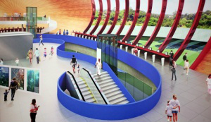 Idealizado pelo arquiteto Ruy Ohtake, saguão terá formato de semente (Imagem: Divulgação/Assessoria)