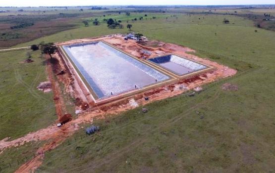 Sanesul e lideranças de Anaurilândia se reúnem no próximo dia 22 Estação de Tratamento de Esgoto em construção