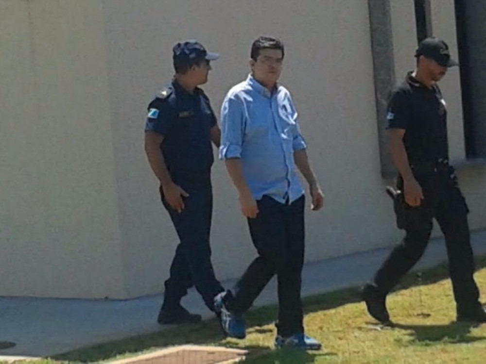 Gilmar Olarte quando prestou depoimento no Gaeco sobre investigação de corrupção e lavagem de dinheiro (Foto: Osvaldo Nóbrega)