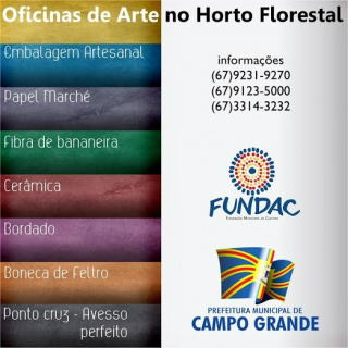 A partir desta segunda-feira Horto Florestal recebe curso de embalagem, sacolas e caixas artesanais