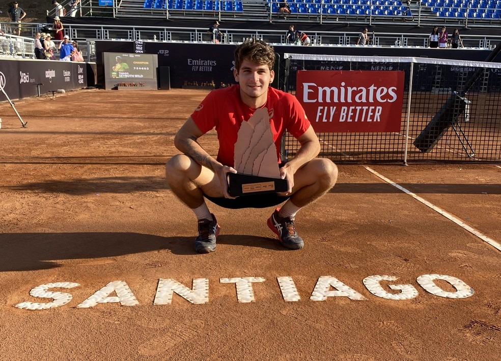 Thiago Wild campeão do ATP de Santiago de tênis / Foto: Divulgação