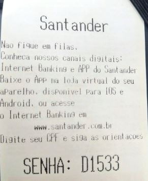 Cliente denúncia banco por emitir senha com data e hora errada Ilustrativa
