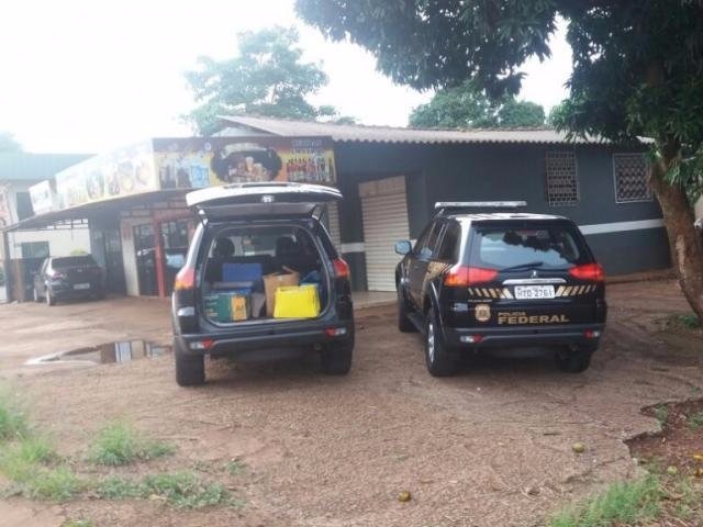 Policiais apreenderam o material nesta tarde, no Indubrasil. Foto: WhatsApp