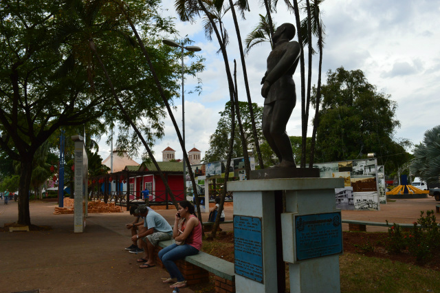 Praça leva o nome do polêmico guerreiro e tem estátua em homenagem a Antonio João - Foto: Gizele Almeida
