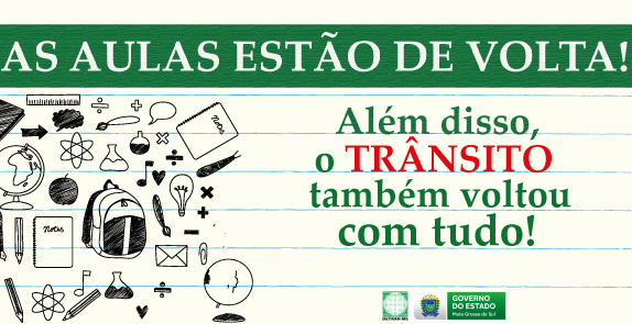 Detran-MS dá dicas para fugir do estresse no período de volta às aulas Detran-MS dá dicas para fugir do estresse no período de volta às aulas