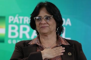 Governo assina termo que garante propriedade de terras a quilombolas Ministra das Mulheres, Direitos Humanos e da Família Damares Alves- Fabio Rodrigues Pozzebom/Agência