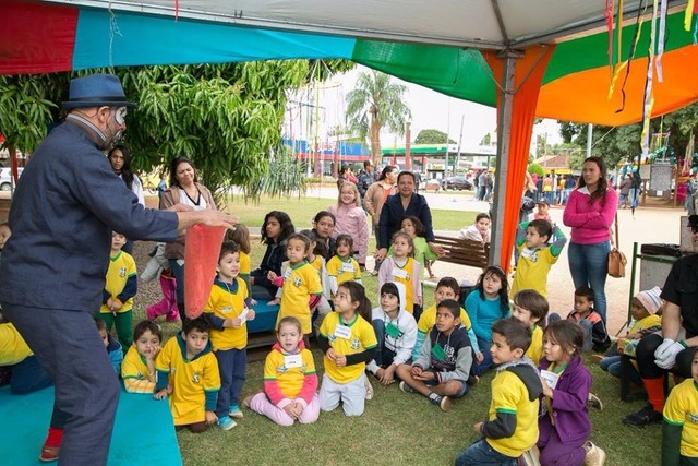 A Praça da Liberdade, em Bonito, se transformará novamente no coração da literatura de Mato Grosso do Sul. (Foto: Divulgação)