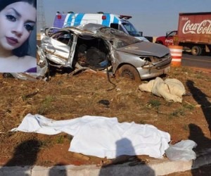Acidente em trevo matou Marielly Ribeiro de Souza, 19 anos - Divulgação/Ocorreionews