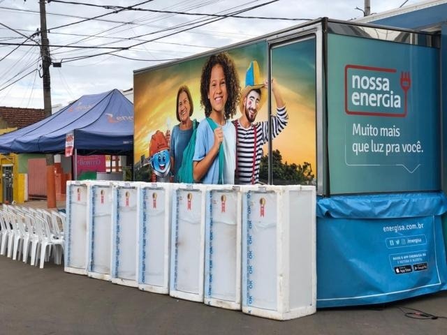 Energisa sorteia dez geladeiras para clientes de Bonito durante negociação Divulgação