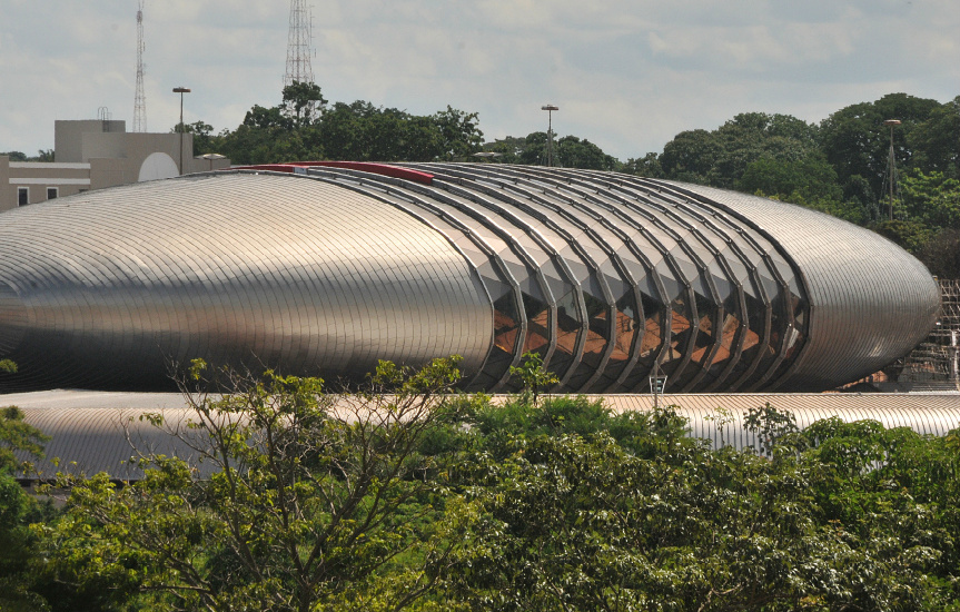 Por R$ 50 milhões para terminar Aquário, Governo vai buscar parceria privada Obra continua parada - Foto: Correio do Estado/Arquivo
