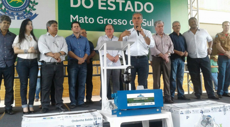 Governador falou sobre previdência em evento - Foto: Bruno Henrique/Correio do Estado