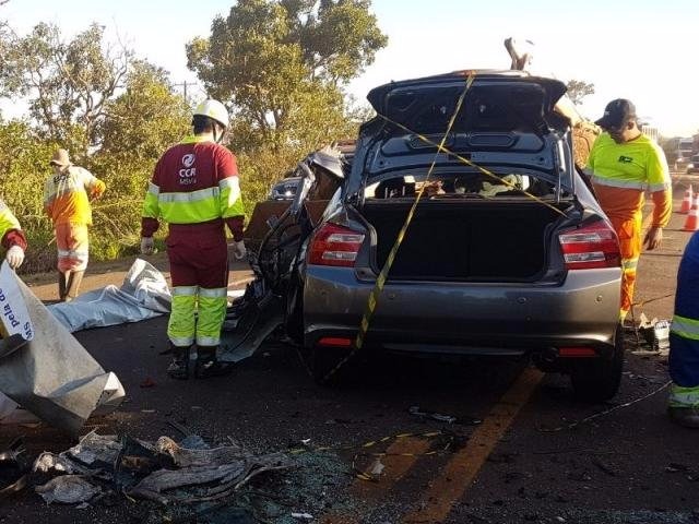 A vítima dirigia um Honda City. Foto: Anahi Gurgel