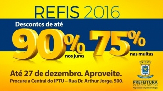 Com descontos de até 90%, contribuinte tem oportunidade de quitar débitos com o município