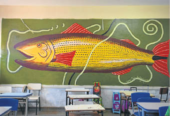 Obra do artista plástico Pedro Guilherme  (Foto: Paulo Ribas / Correio do Estado)