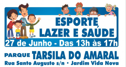Funesp promove neste sábado Projeto Esporte, Lazer no Parque Tarsila do Amaral