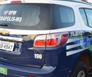 Viatura da Polícia Militar de Deodápolis - Divulgação/Ivinotícias