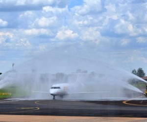 Voo inaugural aconteceu hoje - Valdenir Rezende