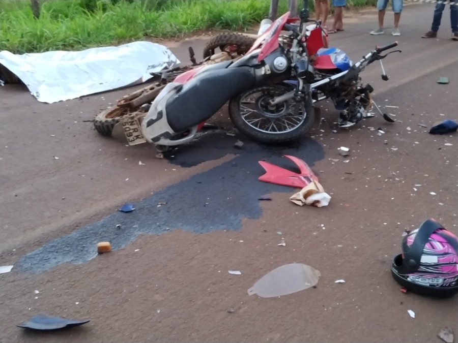 Um morre e outro fica ferido em acidente entre motos na MS-147 MS News