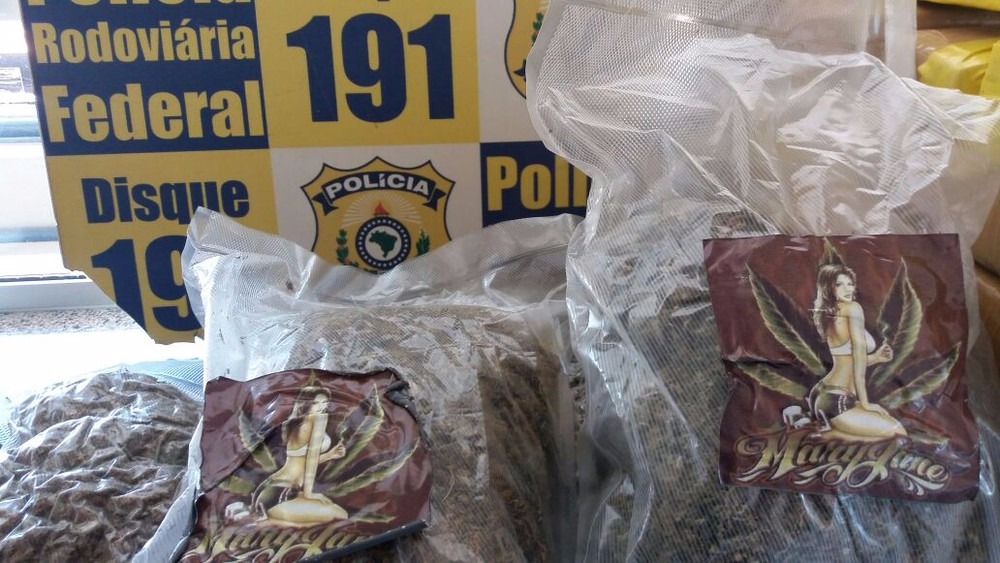 Pacotes com a supermaconha, de acordo com a PRF (Foto: PRF/ Divulgação)