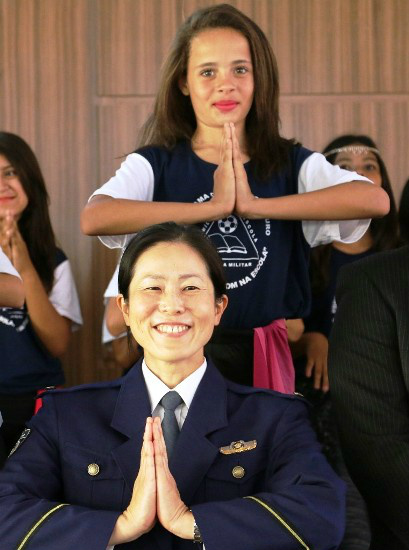 Agosto foi marcado com a visita da Perita Japonesa aos Projetos Sociais da Polícia Militar
